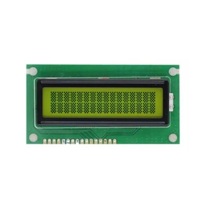 16 * 2 תצוגת LCD צהובה